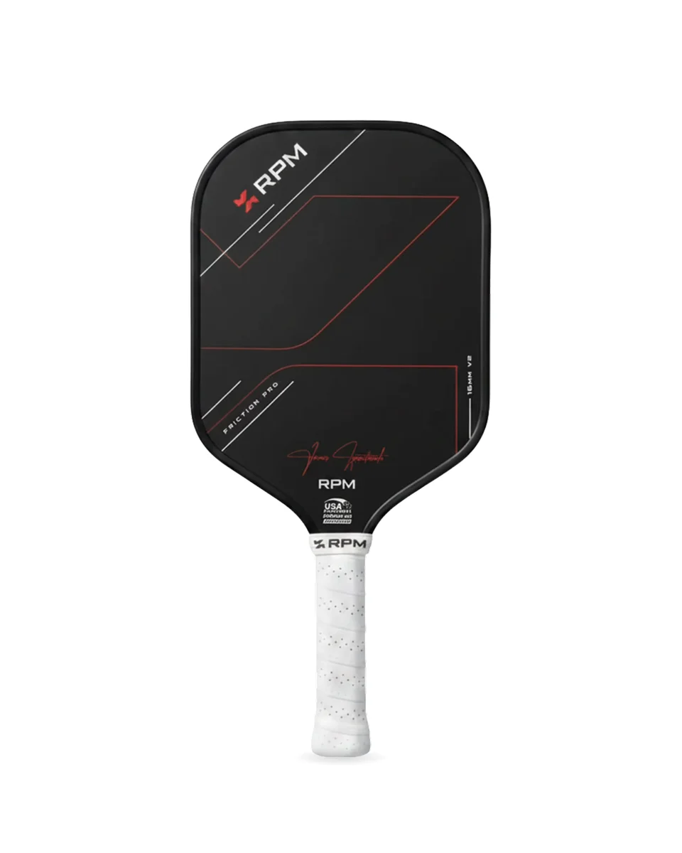 Mặt trước vợt RPM Friction Pro V2 16mm Hybrid Flat Top đầu vợt vuông