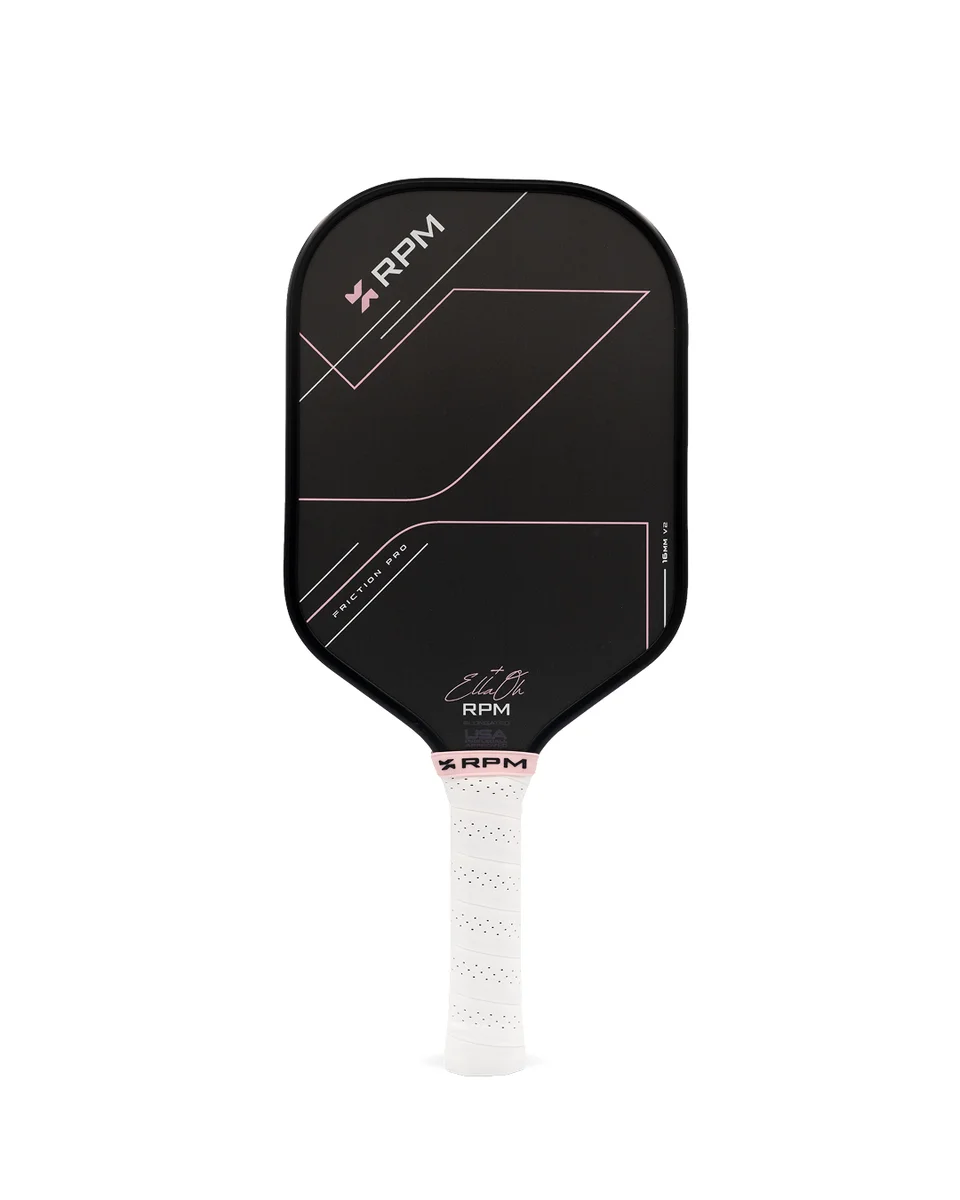 Mặt trước vợt RPM Friction Pro V2 Ella Oh Pink 16mm Elongated