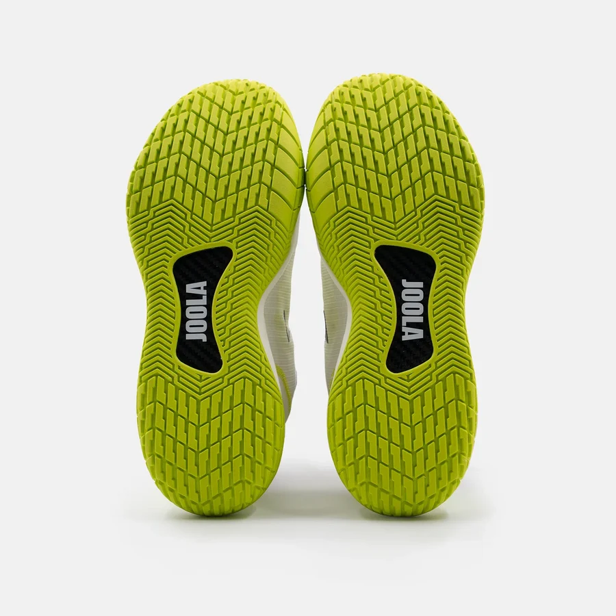 Hoa văn đế ngoài của Giày Nam Joola FUNKSH1n_PB R4LLy (White/Black-Pickleball Green) dùng cho cả sân trong nhà và ngoài trời