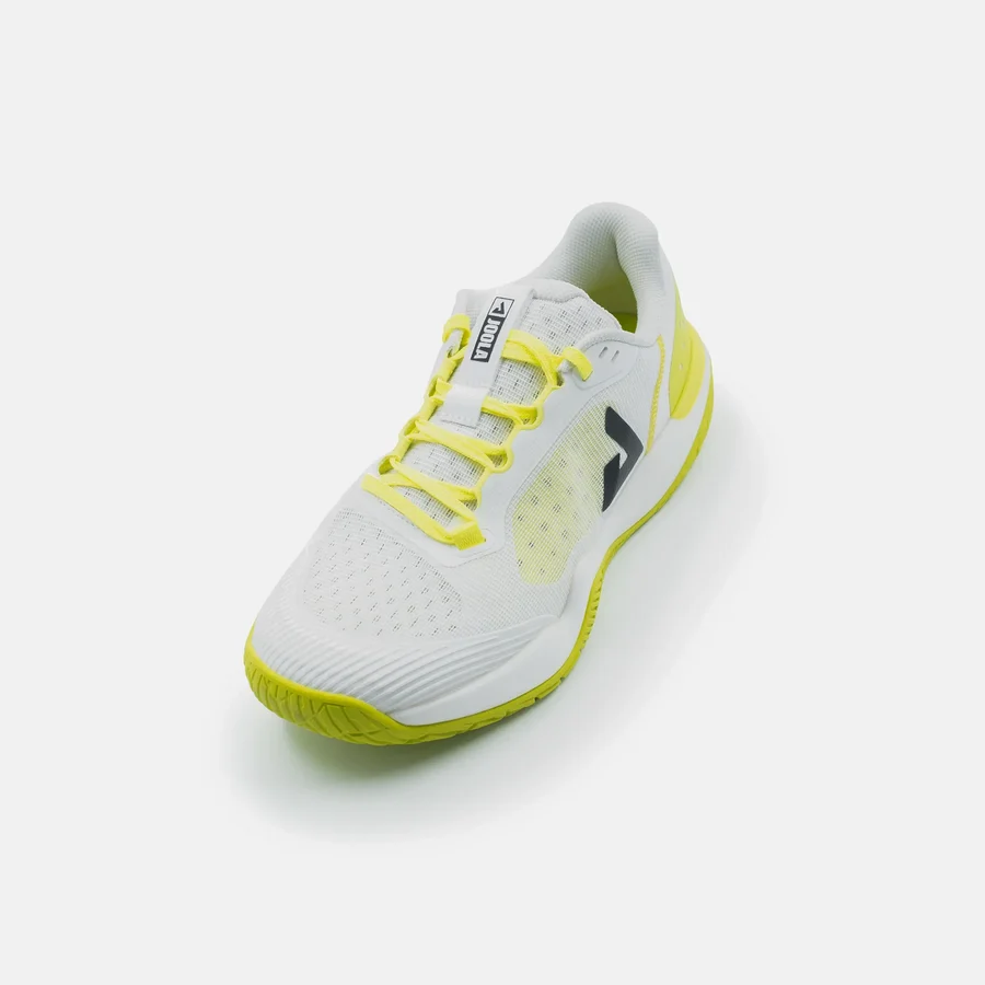 Giày Nam Joola FUNKSH1n_PB R4LLy (White/Black-Pickleball Green) – góc chếch 3/4 phía trước
