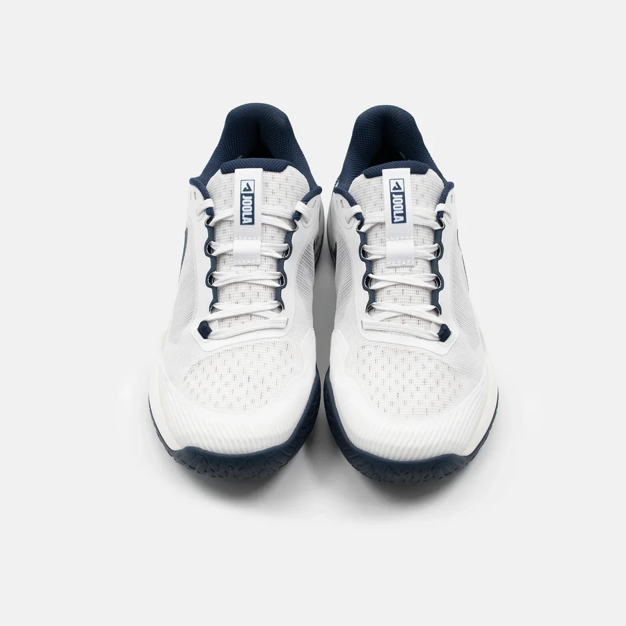Giày Nam Joola FUNKSH1n_PB R4LLy (White/Midnight Navy) nhìn từ trên xuống, thấy rõ thân lưới và dây giày
