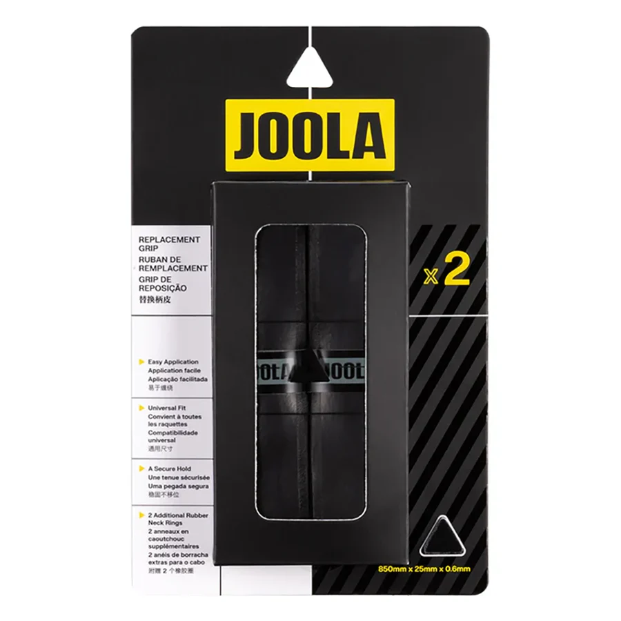 Cuốn cán JOOLA Feel-Tec Pure đóng vỉ, bên trong có hai dây chun hoàn thiện