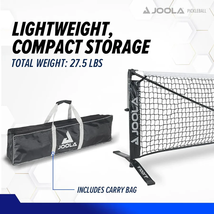 Lưới JOOLA Symmetry gấp gọn trong túi đựng đi kèm