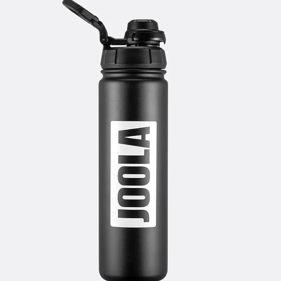 Bình nước JOOLA 22oz bản màu đen, nắp khoá carabiner và ống hút gập