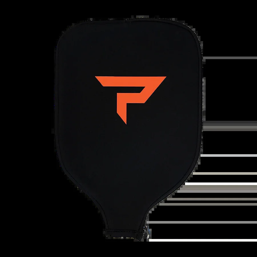 Bao vợt Paddletek bản logo màu cam trên nền đen