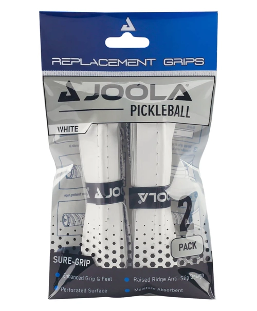 Joola Replacement White Ridge Grip 2 Pack