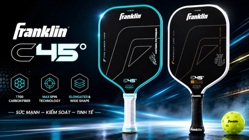 Đánh giá chi tiết Vợt Pickleball Franklin C45