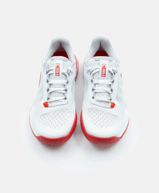 Giày Nữ Joola FUNKSH1n_PB R4LLy (White/Bright Red) – nhìn từ trên xuống cả đôi - Ảnh 8