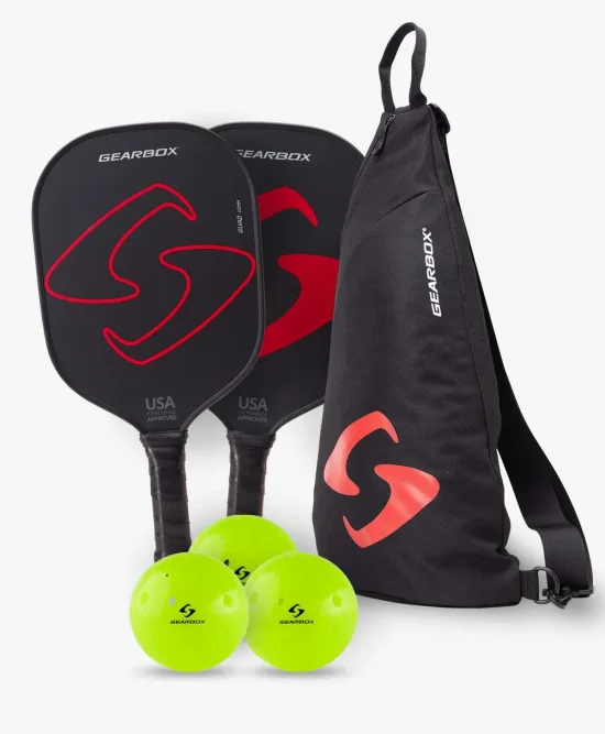 Ultimate Pickleball Starter Kit – 2 vợt, 3 bóng GB1, 1 túi đeo chéo - Ảnh 2